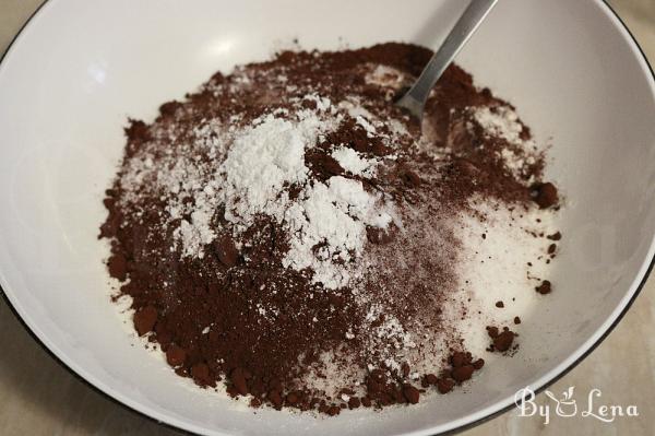 Chocolate Blueberry Muffins - Step 1