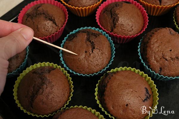 Chocolate Blueberry Muffins - Step 7