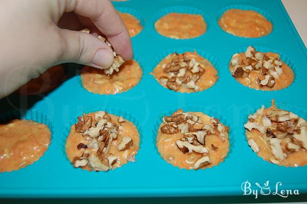 Carrot Oatmeal Muffins with Walnuts - Step 9