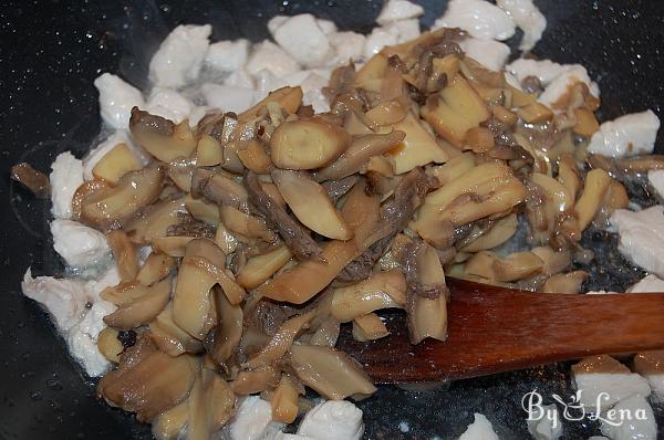 Chicken and Mushrooms Pasta Pudding  - Step 2