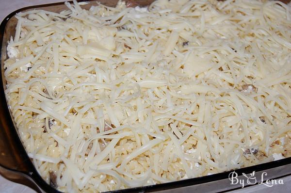 Chicken and Mushrooms Pasta Pudding - Step 8