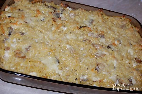 Chicken and Mushrooms Pasta Pudding - Step 9