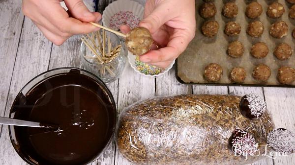 Chocolate Banana Cake Pops - Step 19