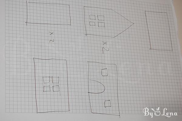 Simple Homemade Gingerbread House - Step 3