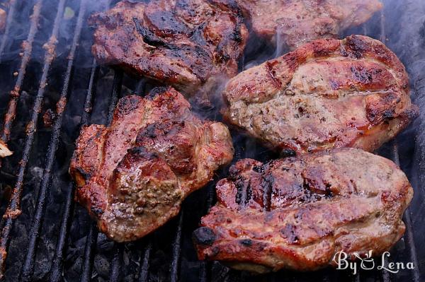 Grilled Pork Shoulder Steaks