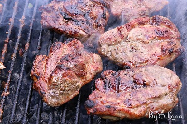 Grilled Pork Shoulder Steaks - Step 9