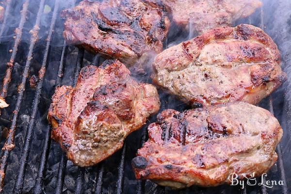 Grilled Pork Shoulder Steaks