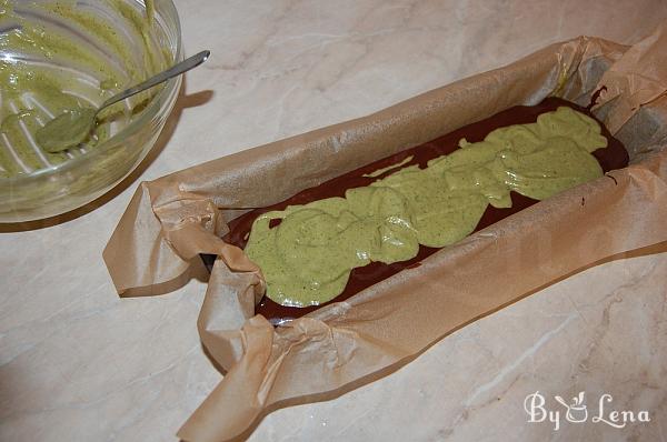 Chocolate Mint Marble Cake - Step 11