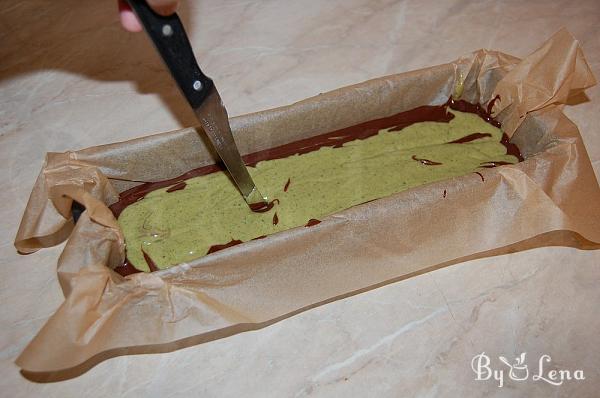 Chocolate Mint Marble Cake - Step 14