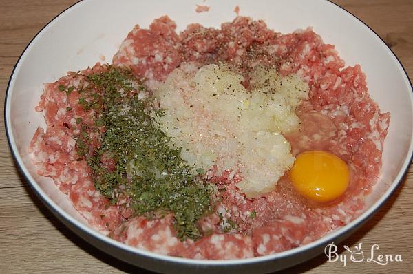 Oven Baked Meatballs and Potatoes - Step 1