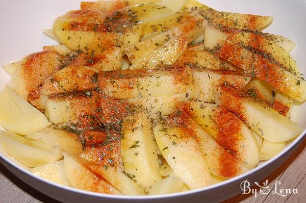 Oven Baked Meatballs and Potatoes - Step 3