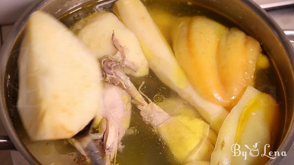 Romanian Sour Chicken Soup - Ciorba Radauteana - Step 6