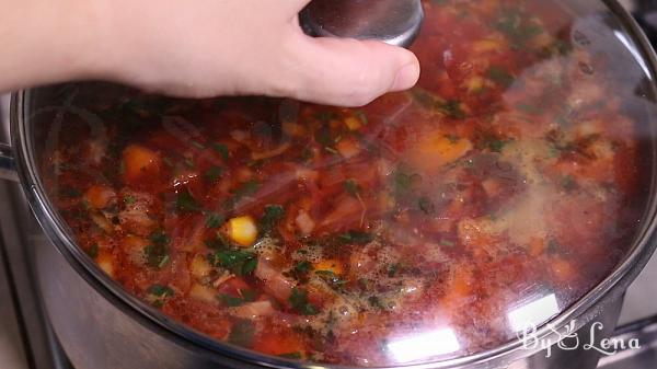 Ukrainian Borscht Soup - Step 20