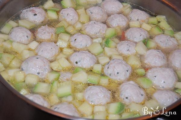 Zucchini Soup with Meatballs - Step 5