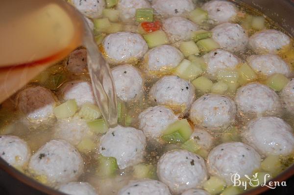 Zucchini Soup with Meatballs - Step 6