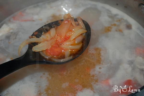 Moldovan Fish soup with Corn Groats - Step 7