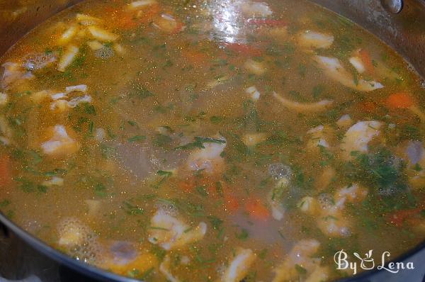 Moldovan Fish soup with Corn Groats - Step 8