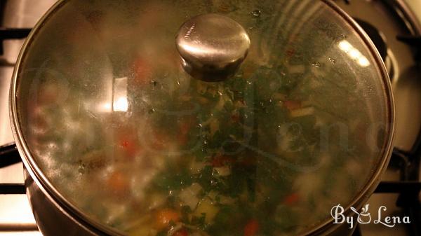 Zeama, traditional chicken soup from Moldova - Step 17