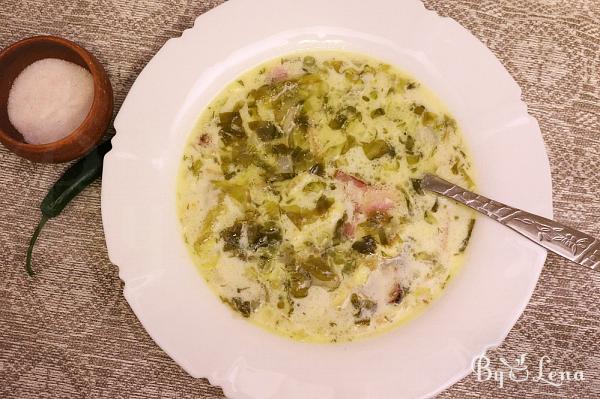 Smoked Ham and Lettuce Soup