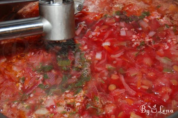 Beet and Lentil Soup - Step 13