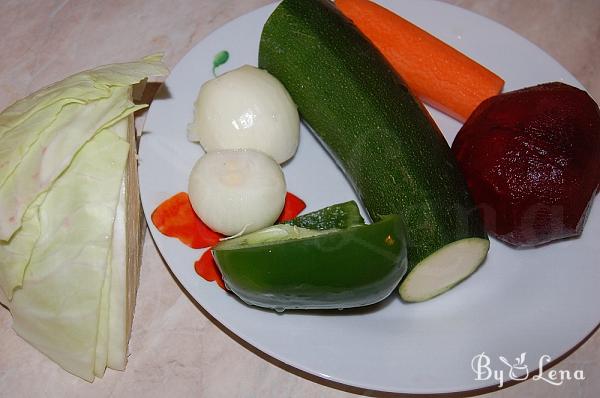 Beet and Lentil Soup - Step 1