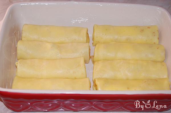 Baked Crepes with Farmers Cheese and Meringue - Step 5