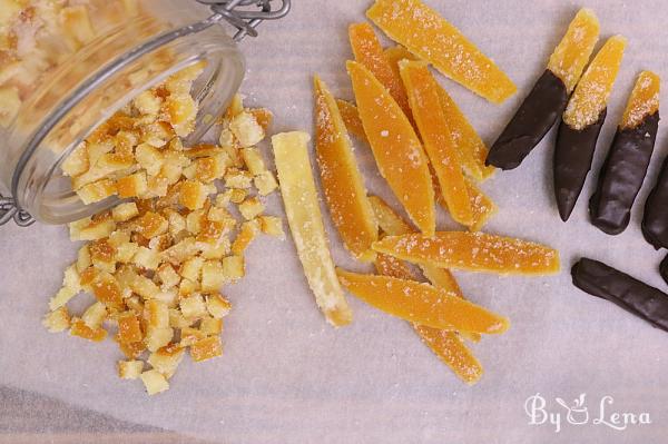 Candied Orange Peel, With Sugar or Low Carb