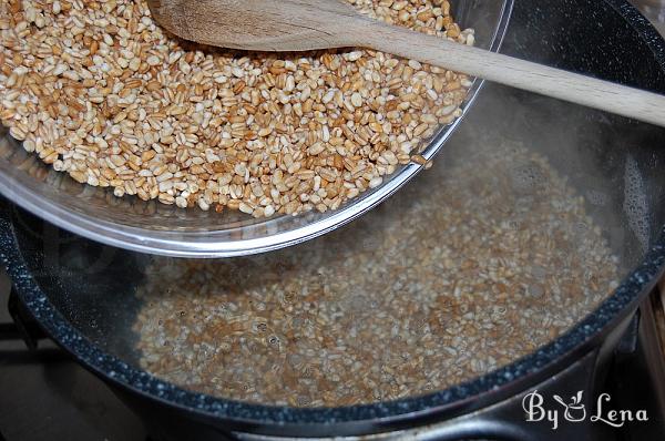 Romanian Coliva or Barley Porridge - Step 3