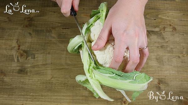 Whole Roasted Cauliflower with Butter - Step 1