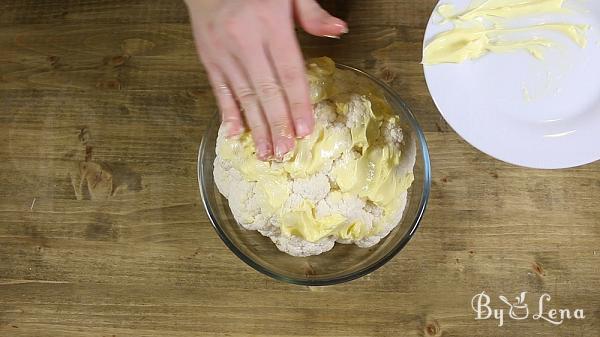 Whole Roasted Cauliflower with Butter - Step 4