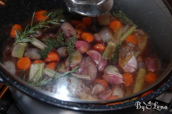 Chicken Rooster Stewed in Red Wine - Step 11