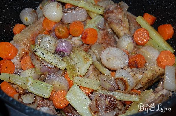 Chicken Rooster Stewed in Red Wine - Step 9