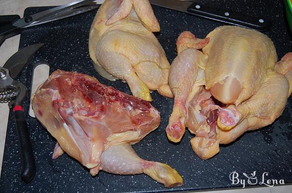 Roasted Poussin with Garlic, Lemon and Rosemary - Step 1