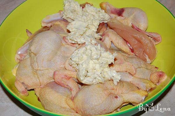 Roasted Poussin with Garlic, Lemon and Rosemary - Step 4