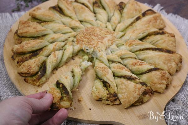 Puff Pastry Appetizer with Pesto - Step 11
