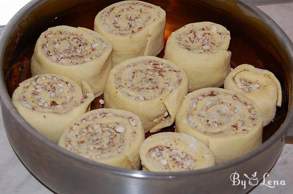 Upside-Down Caramel Sticky Buns with Nuts - Step 10