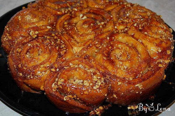 Upside-Down Caramel Sticky Buns with Nuts - Step 14