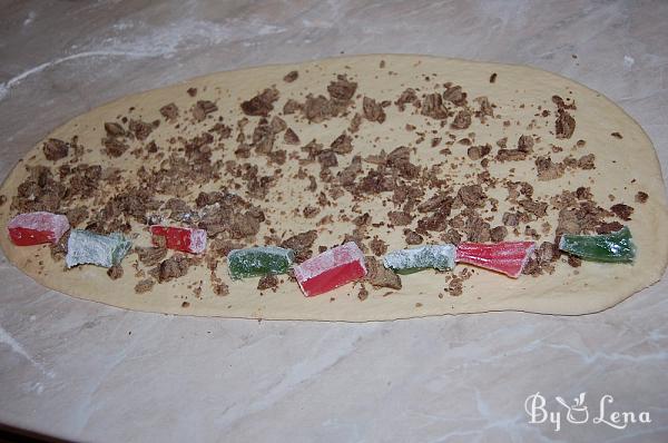 Vegan Sweet Bread with Halva and Turkish Delight - Step 13