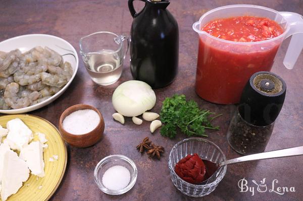 Easy Greek  Shrimp Saganaki - Step 2