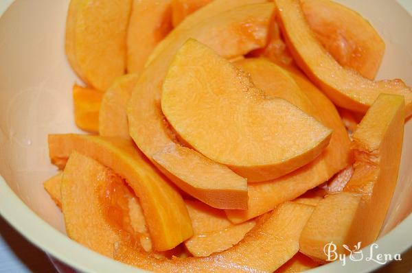 Savory Baked Pumpkin with Garlic and Basil - Step 1