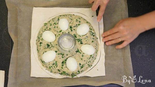 Meatloaf Puff Pastry Ring - Step 10