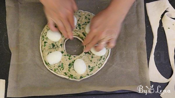 Meatloaf Puff Pastry Ring - Step 13