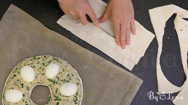 Meatloaf Puff Pastry Ring - Step 14