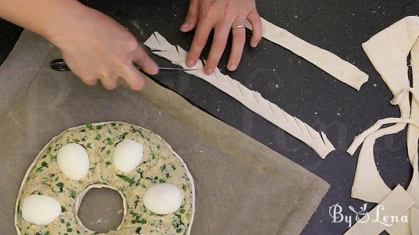 Meatloaf Puff Pastry Ring - Step 15