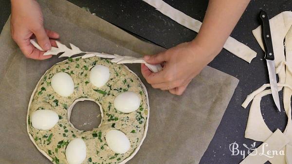 Meatloaf Puff Pastry Ring - Step 16