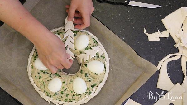 Meatloaf Puff Pastry Ring - Step 17