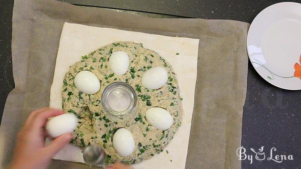 Meatloaf Puff Pastry Ring - Step 9