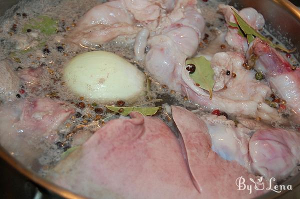 Romanian Easter Lamb Meatloaf - Drob - Step 1