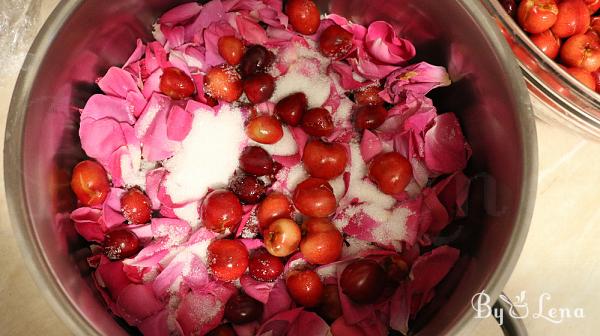 Rose Petals Cherry Jam - Step 3