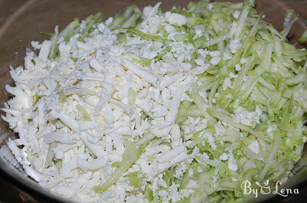 Light Zucchini and Cheese Fritters - Step 1